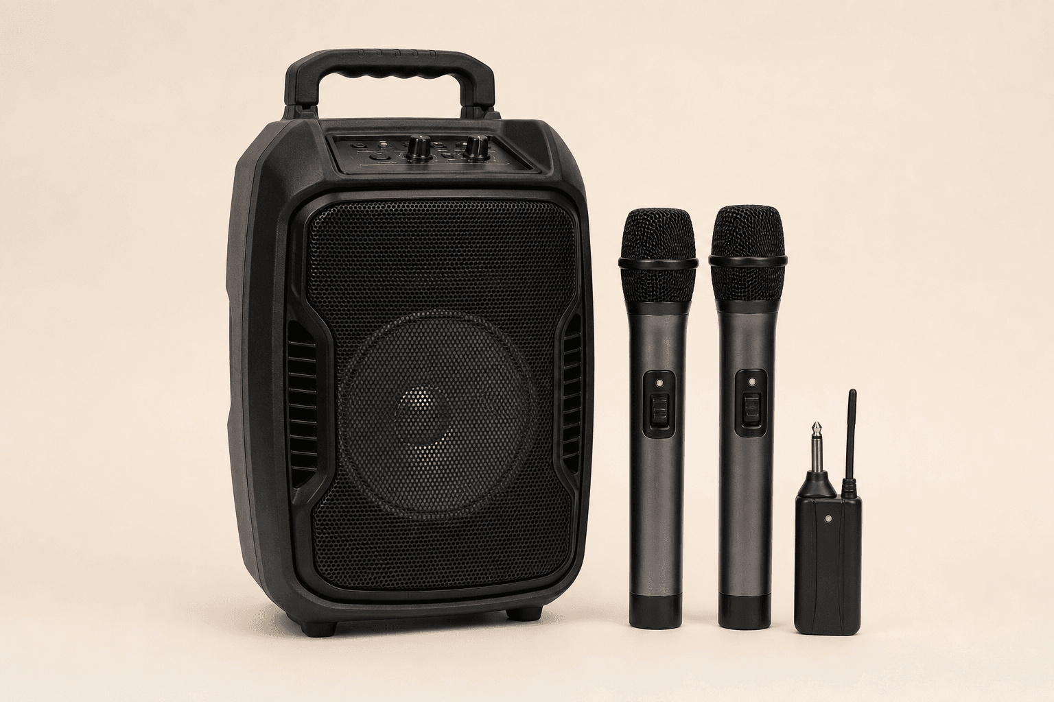 Karaoke Speaker + 2 Wireless Mics