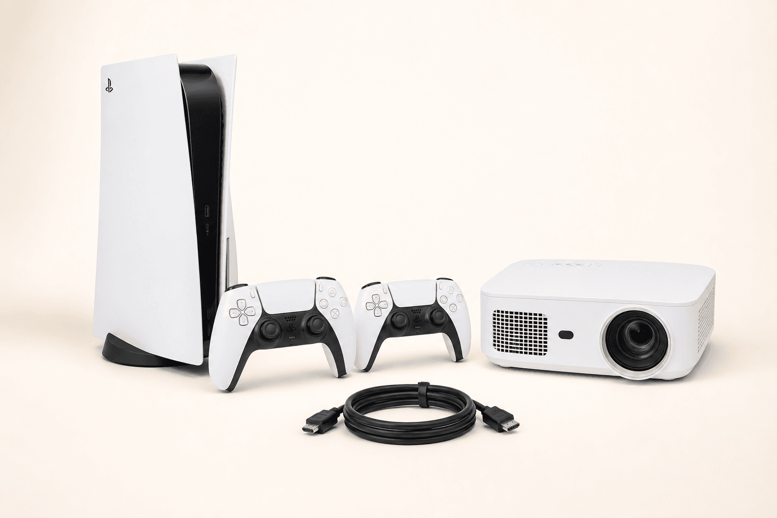 PS5 + Full HD Projector Gaming Setup